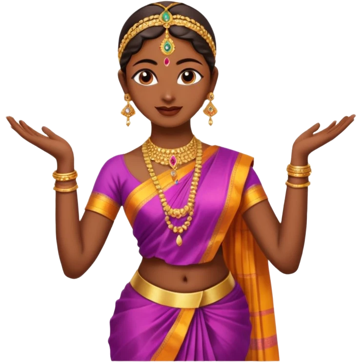 Bharatanatyam dancer emoji