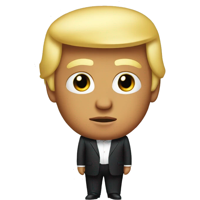 donald trump wearing a dress emoji