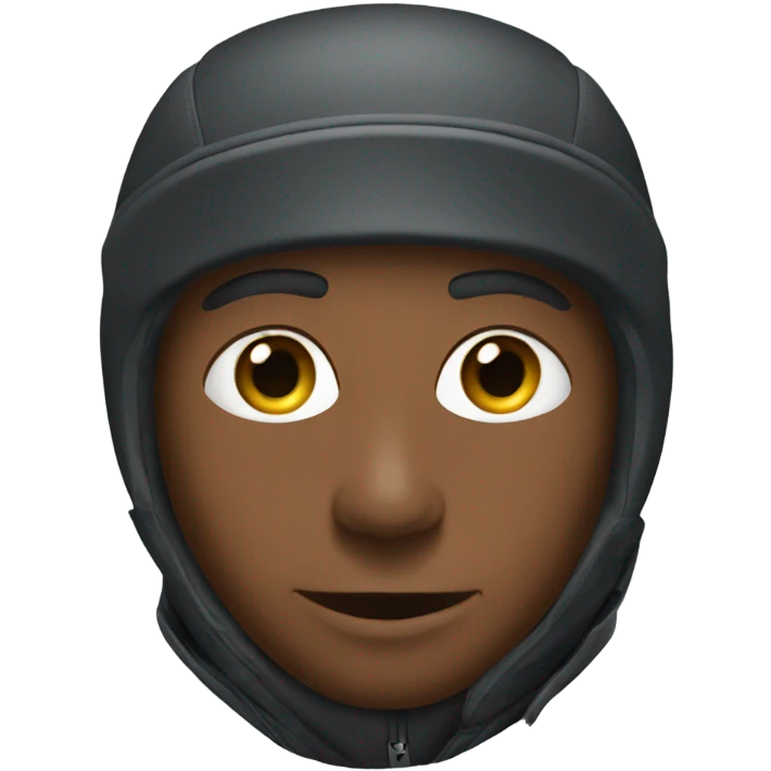 Man wearing Nike ski emoji