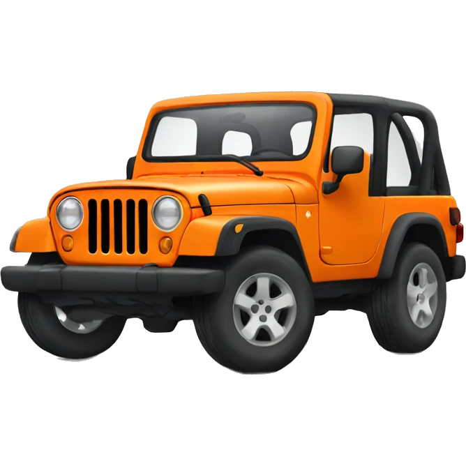 Orange Jeep emoji