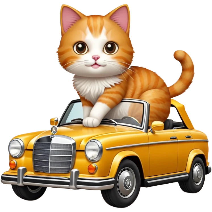 Кіт на мерседесі emoji