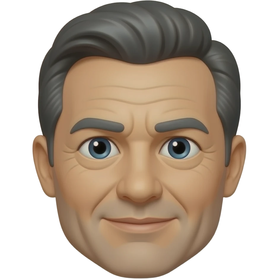 55 year old man only the head emoji