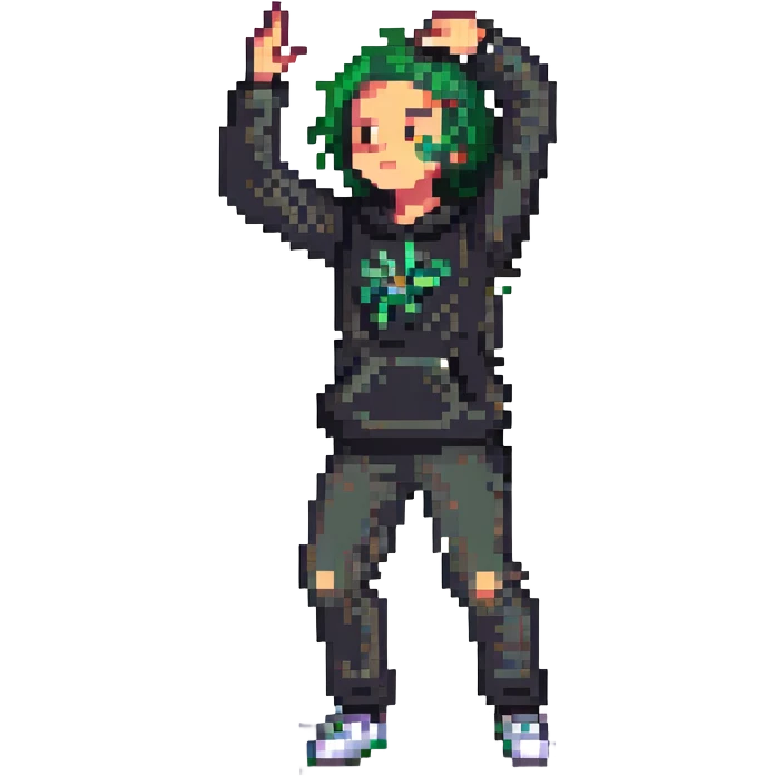 persona haciendo dab emoji