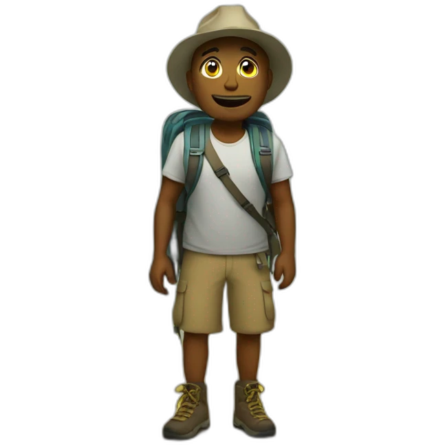 lost in a hike emoji