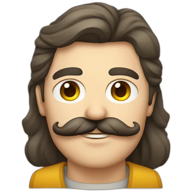 Homme avec courte moustache allemand emoji