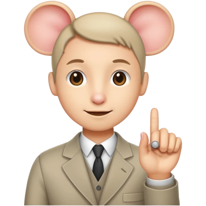 Person doing click it emoji