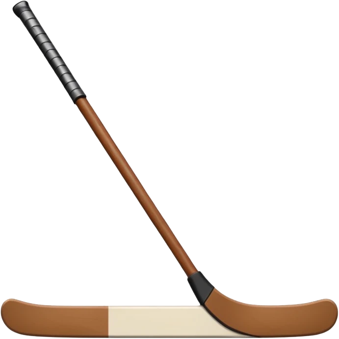 Hockey goalie stick,single stick emoji