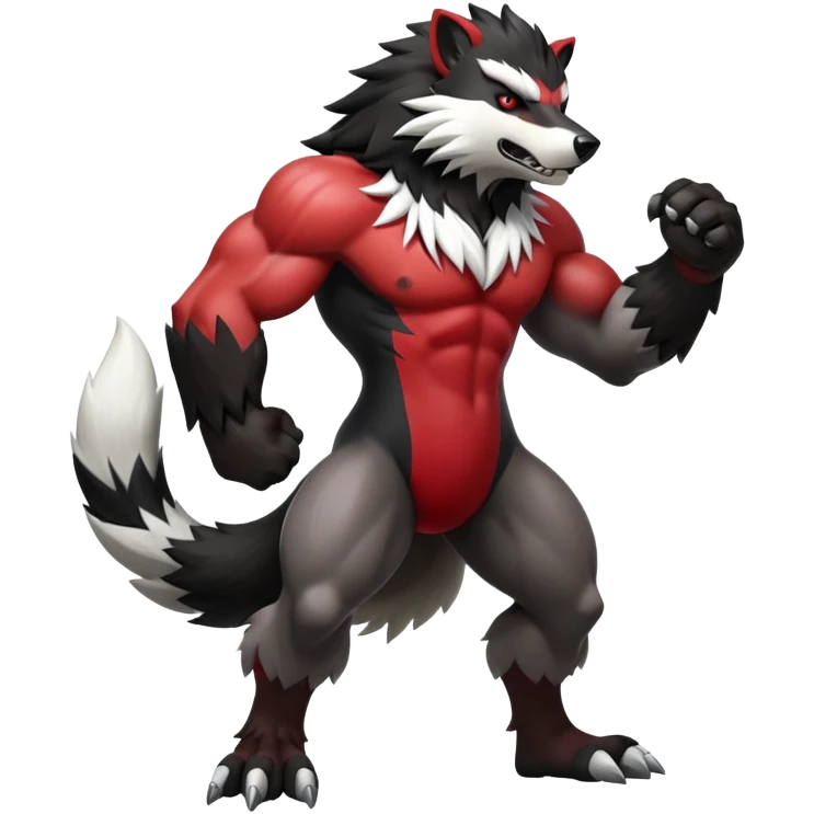 Shiny Obstagoon (full body) emoji
