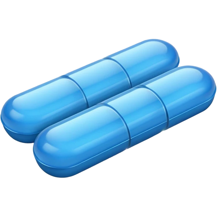 blister pack and blue pills emoji
