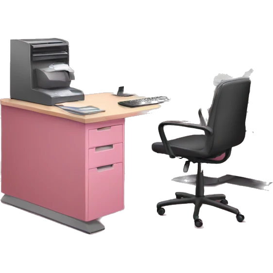 Pink computer office  emoji