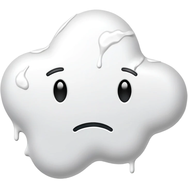 Make a white splat emoji