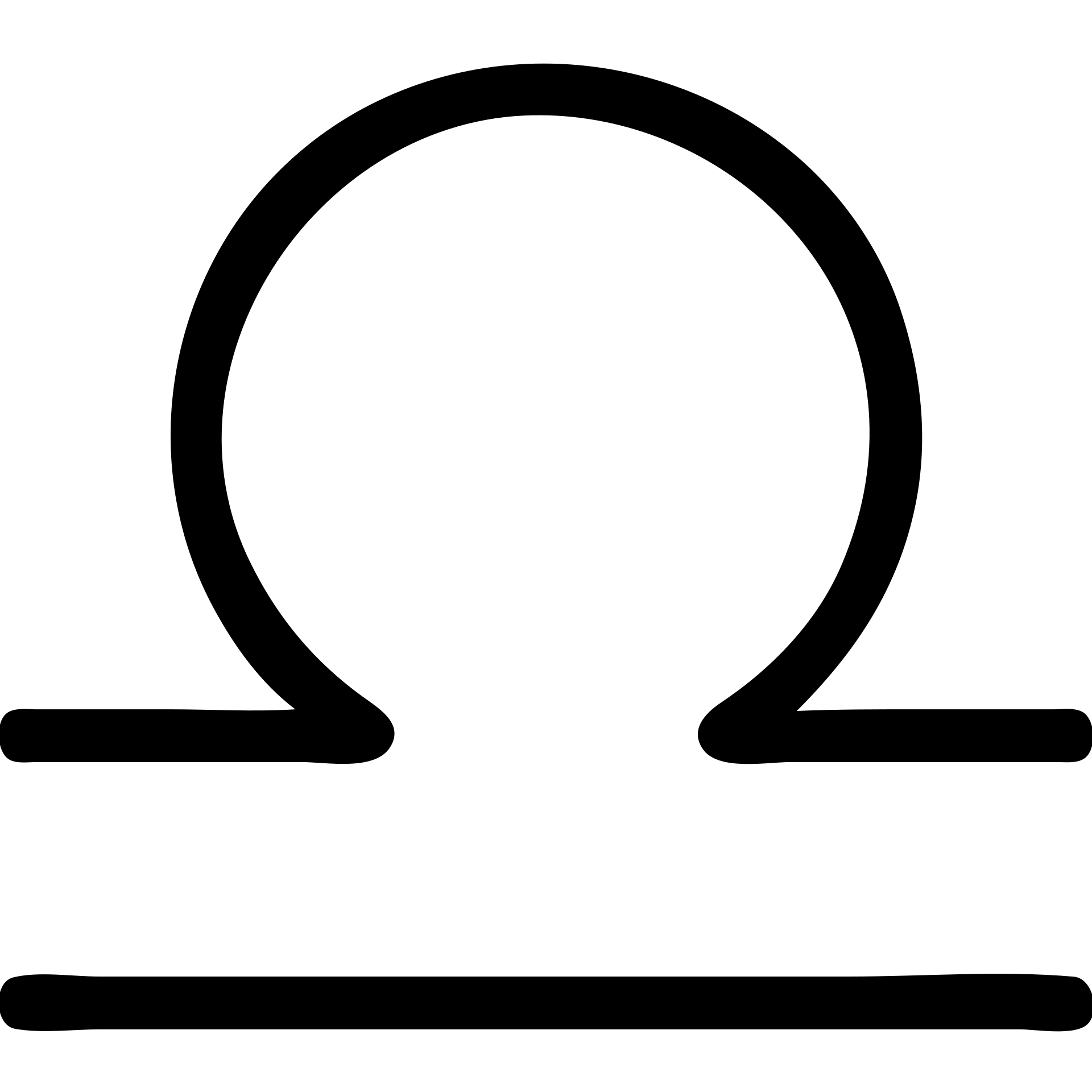 simple black outline icon of the Libra zodiac sign, minimal, no fill emoji