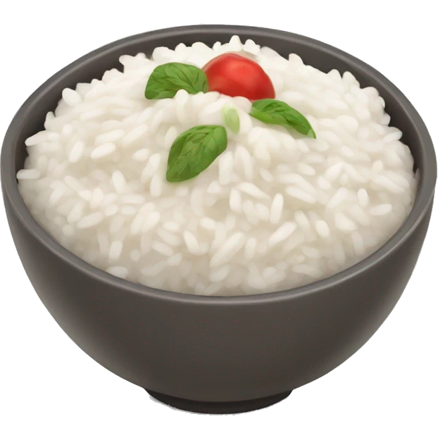 Rice and yogurt bowl emoji