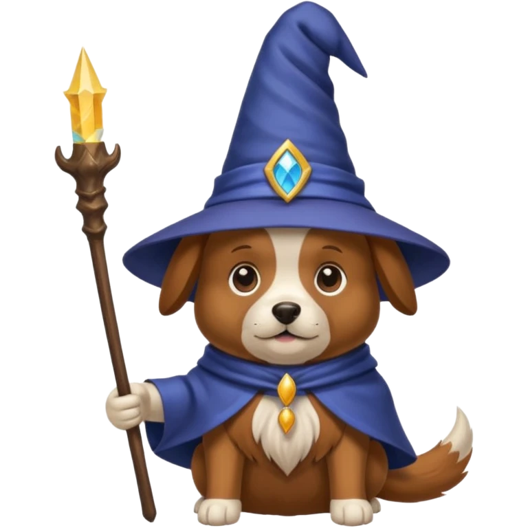 Dog wizard emoji
