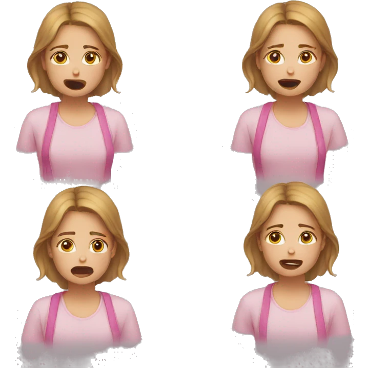Girl cry’s three times for help emoji