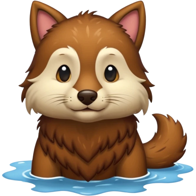 medieval animal in the lake emoji