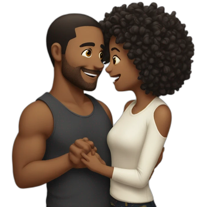 Cute crazy love emoji