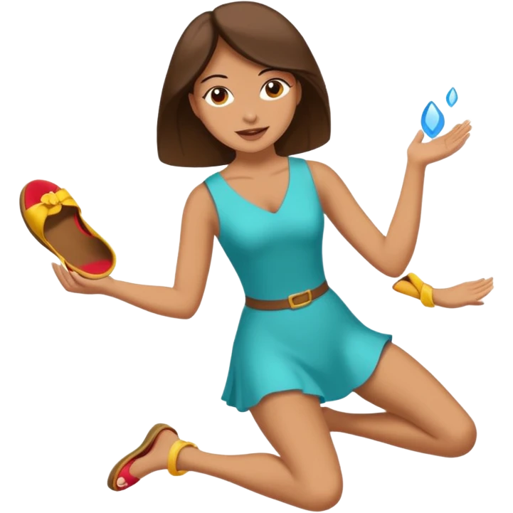 Terlik fırlatan anne emoji