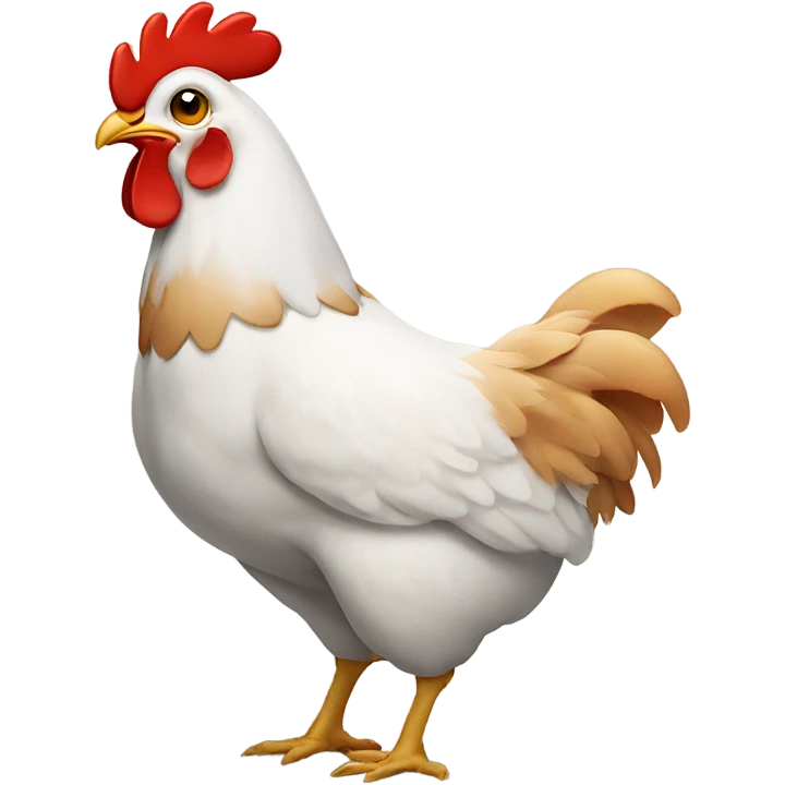 Chicken with breast emoji