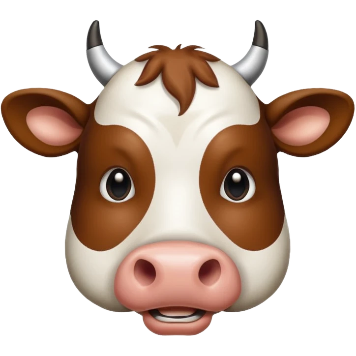 Cow face, word saying MU at the top emoji