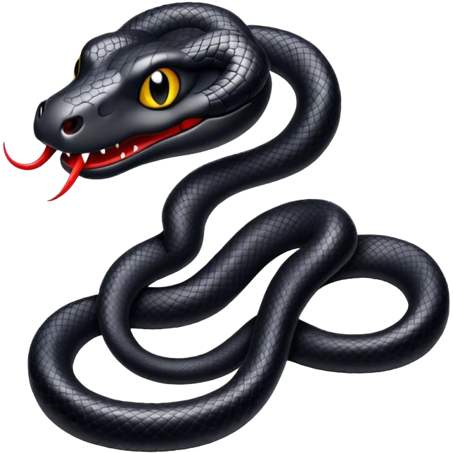 Black snake emoji