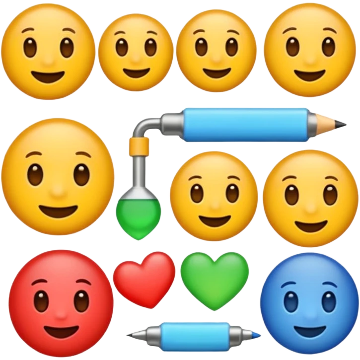 Create an emoji with the animated form colors moving on the object - the content is - 7687 emoji