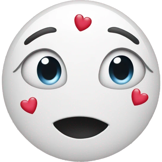 crying but happy face with hearts  emoji