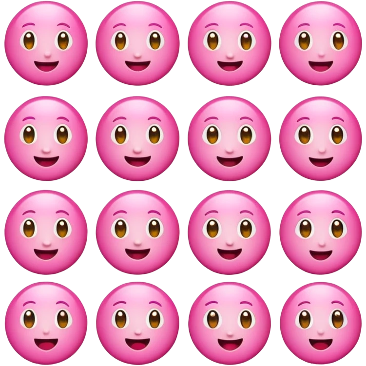 Pink emojis  emoji