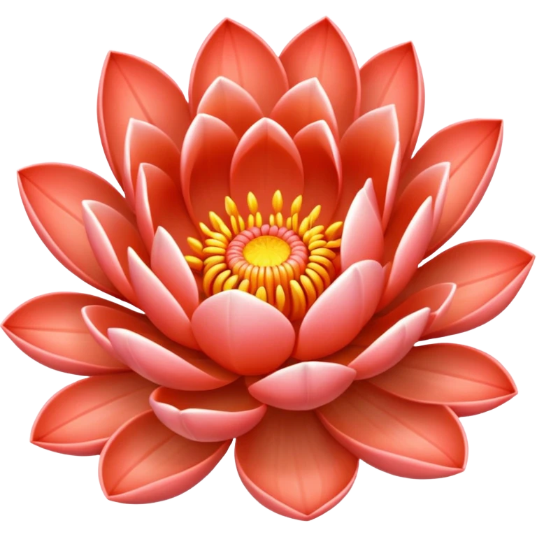Coral lotus emoji