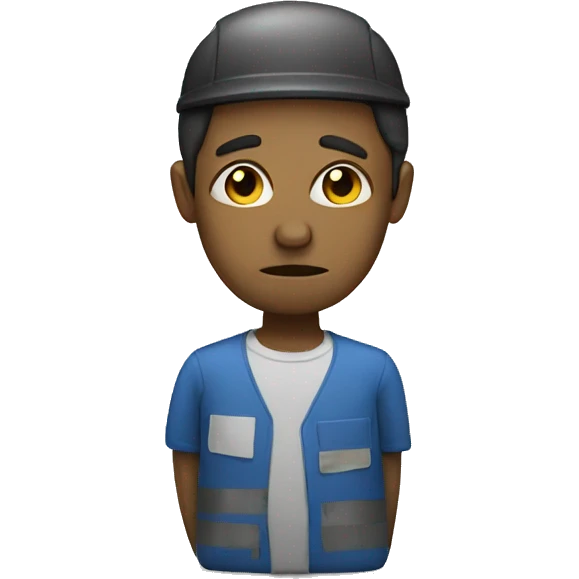 sad worker emoji