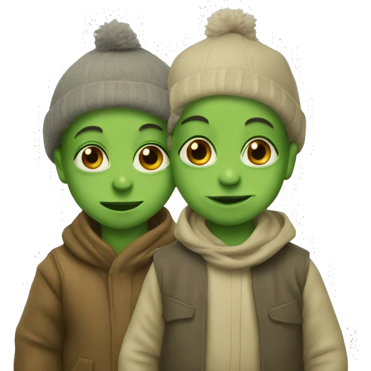 two baby yodas together emoji