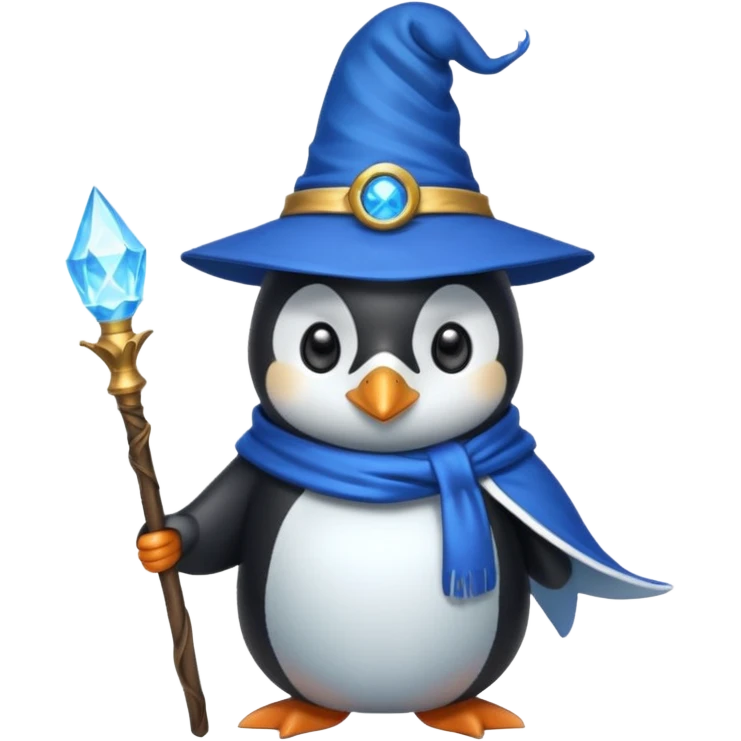Penguin Wizard emoji