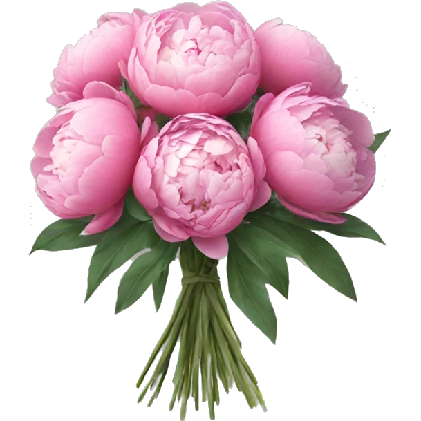 bouquet of peonies emoji