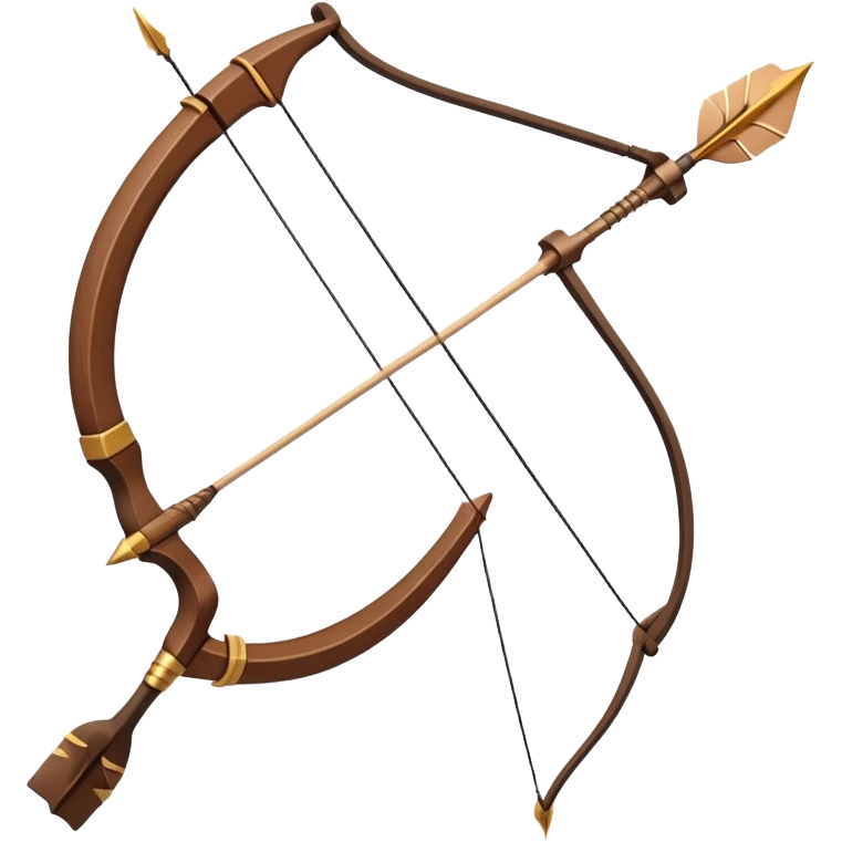 brown bow and arrow emoji