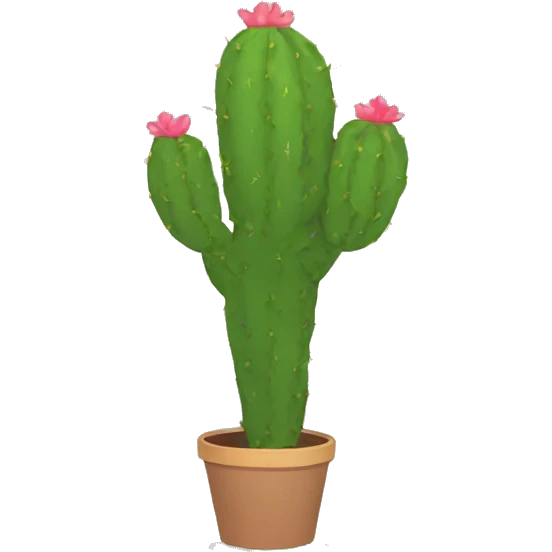 single flat Nopal without pot emoji