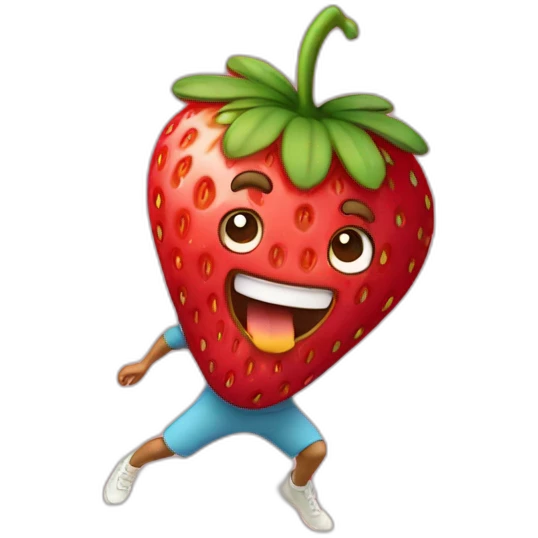 strawberry hoolalooping  emoji