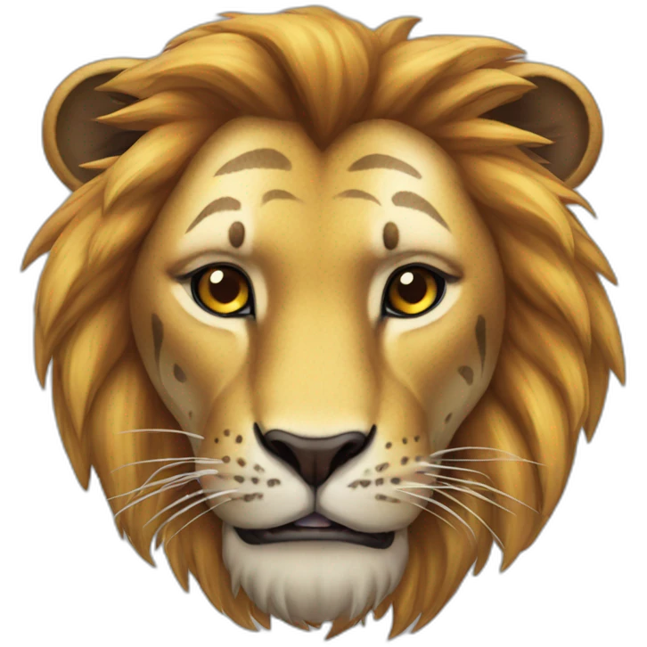 Lion sur tigre emoji