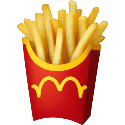 McDonald’s French fries in carton  emoji