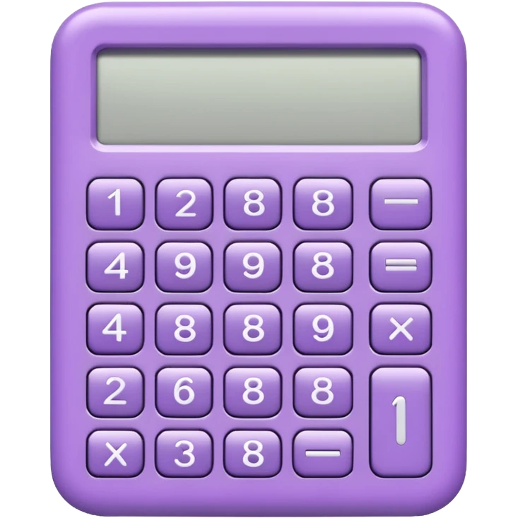 blank LILAC CALCULATOR emoji