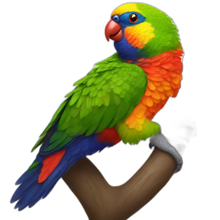 rainbow lorikeet emoji