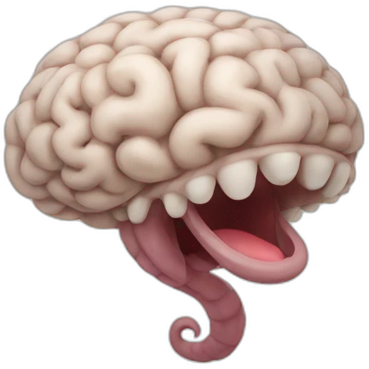 brain worm emoji