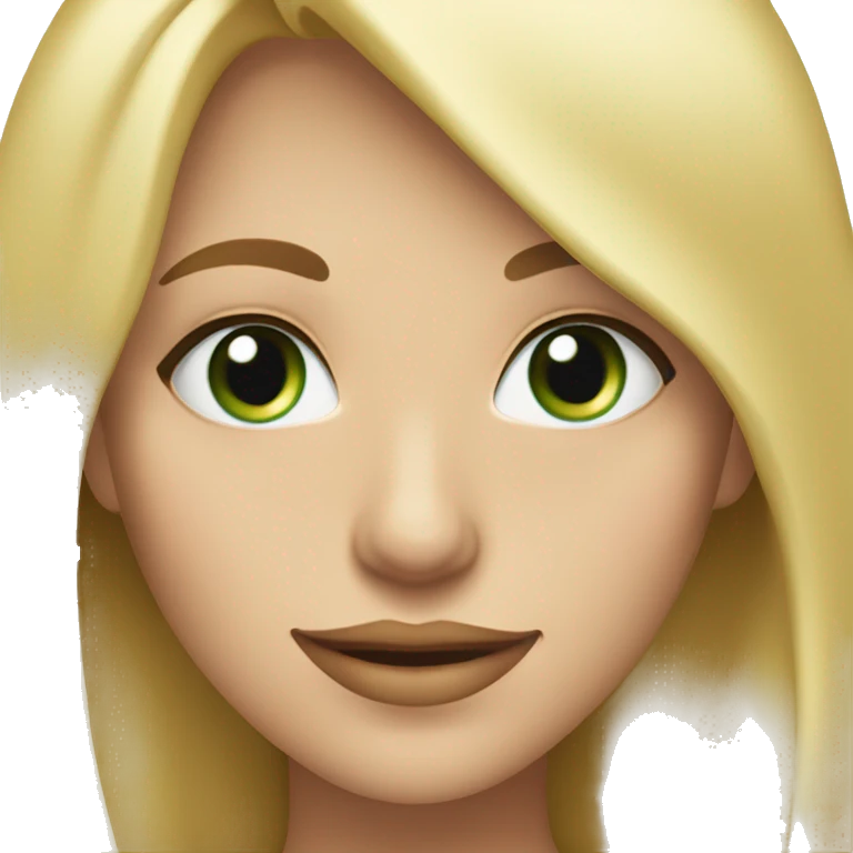 Women with blu/green eyes, long lashes, blonde hair, bigsmile, medium body who likes red emoji