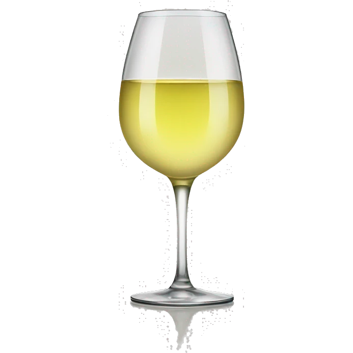 White wine in glasses  emoji