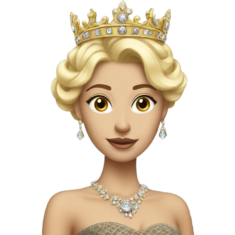 blond queen emoji