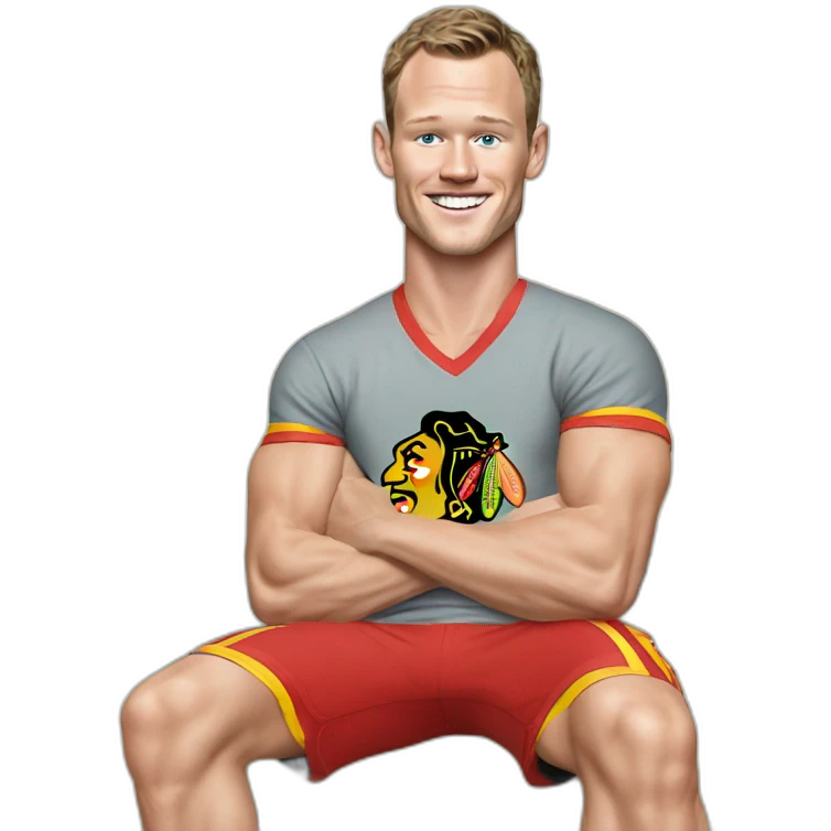 Jonathan Toews as beach bum emoji
