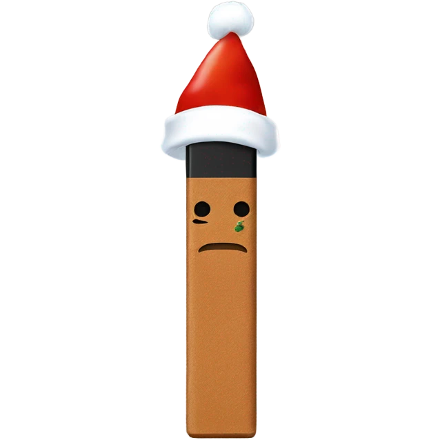 a juul with a christmas hat emoji