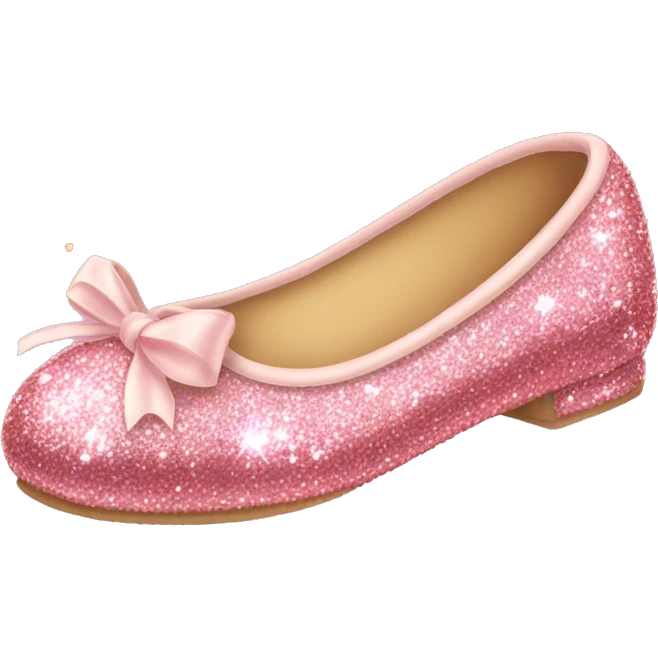Sparkly ballerina shoes  emoji