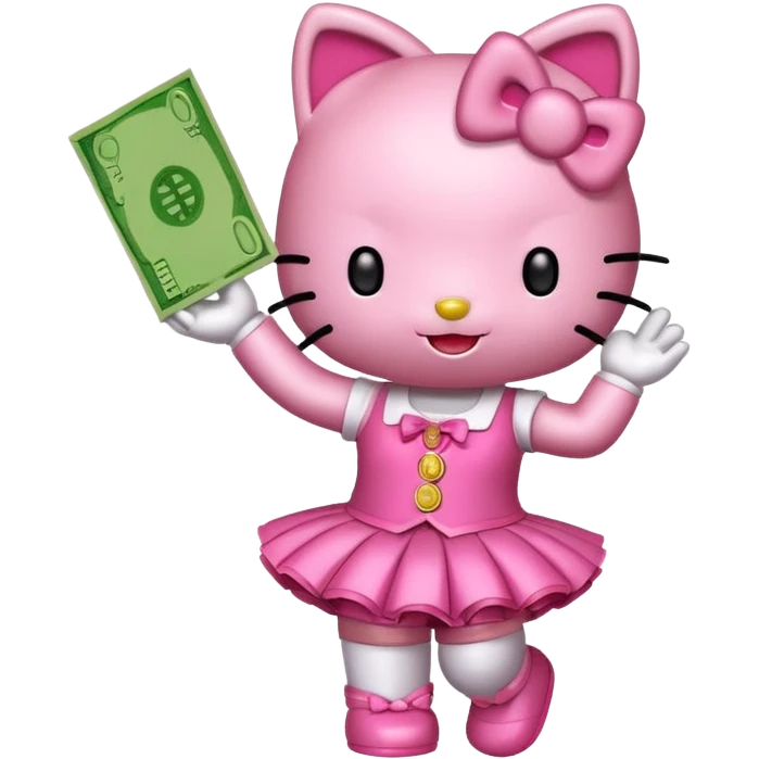 Hello kitty dance money emoji