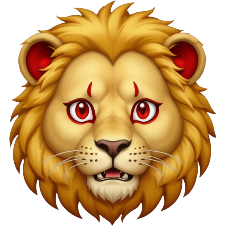 Drunk lion  emoji