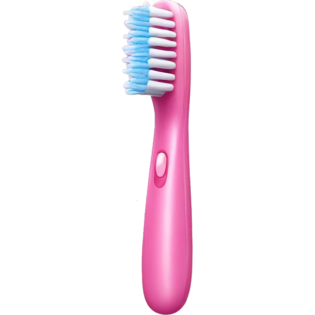 Pink electric toothbrush  emoji